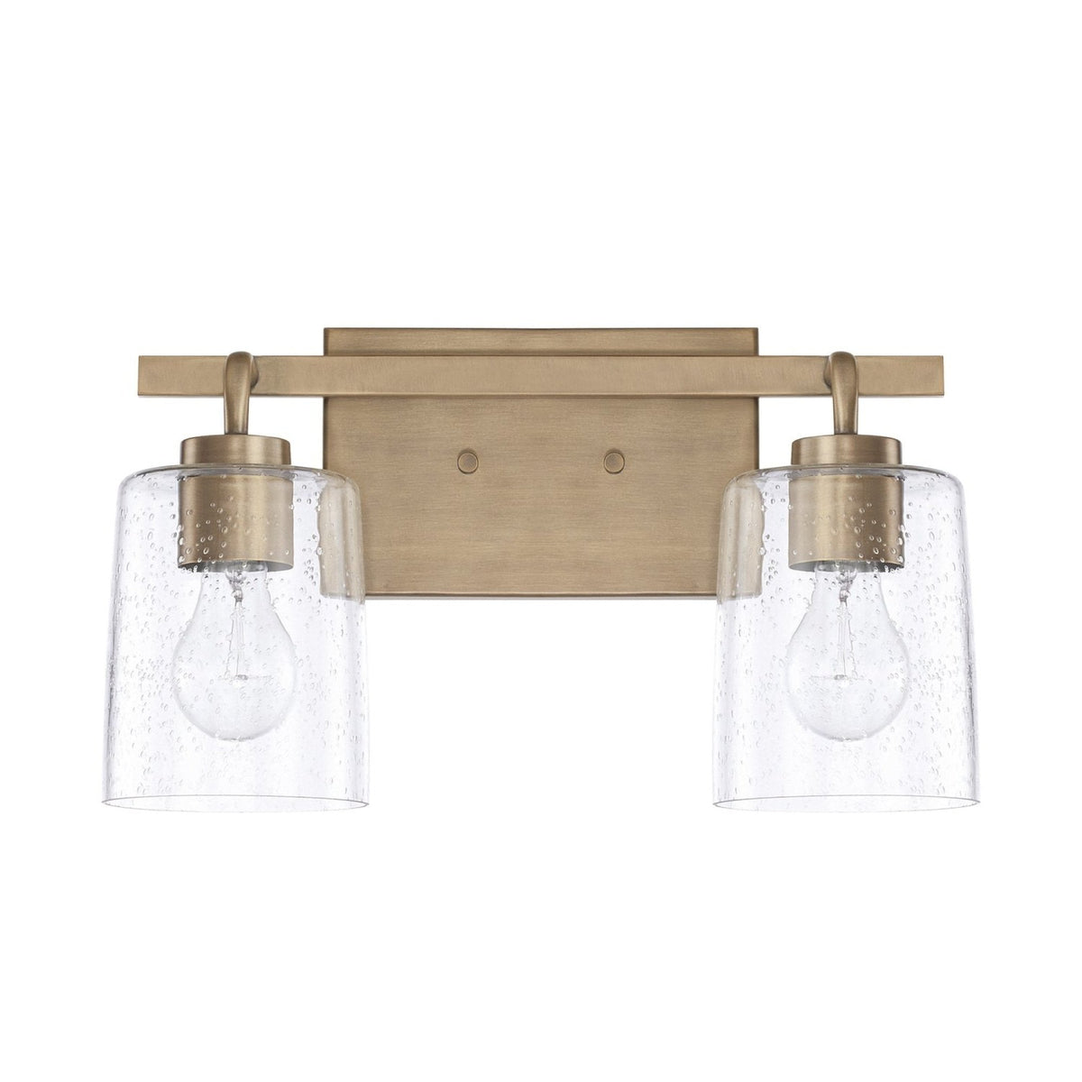 Capital Lighting Greyson Two Light Vanity Fixture 128521AD-449 Coastal Lighting