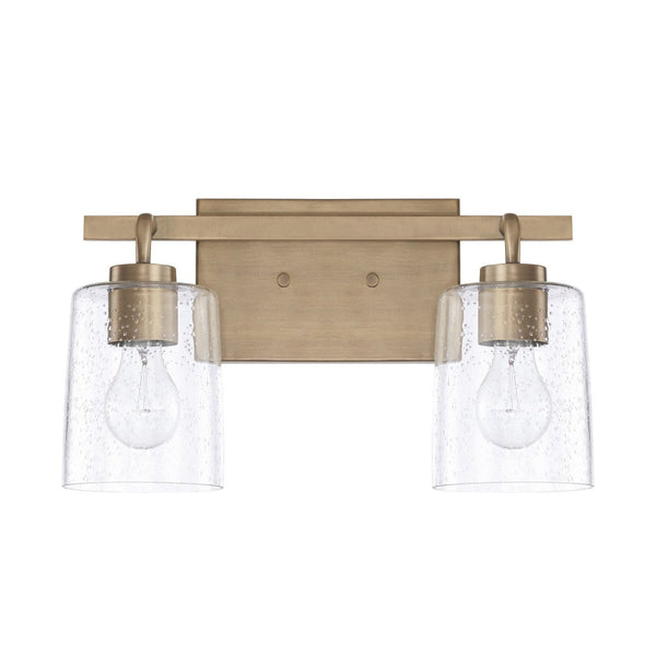 Capital Lighting Greyson Two Light Vanity Fixture 128521AD-449 Coastal Lighting