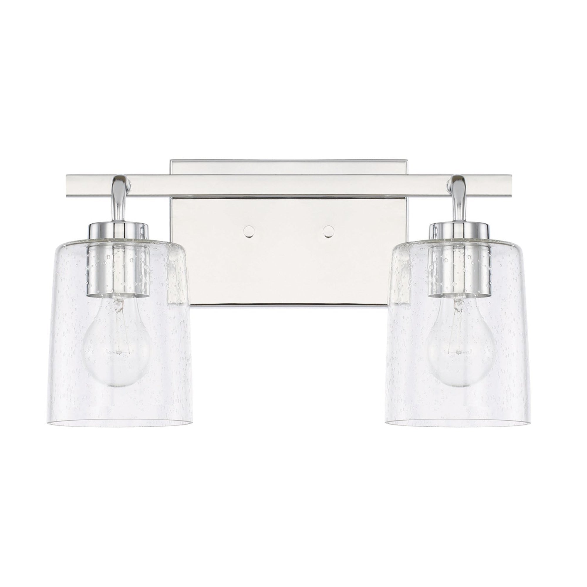 Chrome two light vanity fixture discount