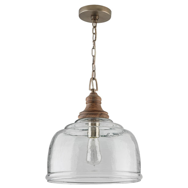 Capital Lighting One Light Pendant 330318GY Coastal Lighting