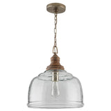 Capital Lighting One Light Pendant 330318GY Coastal Lighting