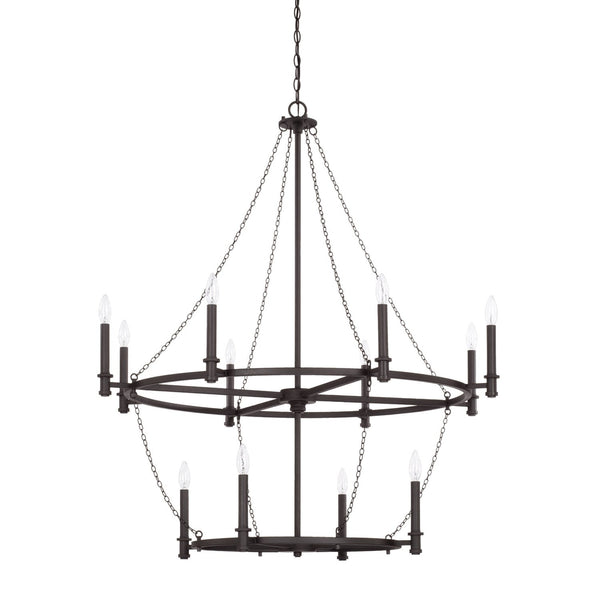 Capital Lighting Lancaster 12 Light Chandelier 528701BI Coastal Lighting