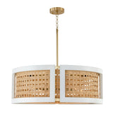 Capital Lighting Lola 6 Light Chandelier 444361WM Coastal Lighting