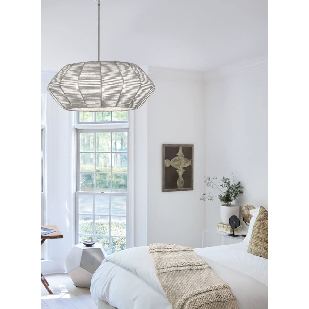 Hinkley Luca Convertible Drum Chandelier - Small 40383PCM Coastal Lighting