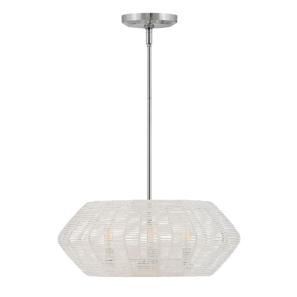 Hinkley Luca Convertible Drum Chandelier - Small 40383PCM Coastal Lighting