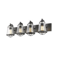 Z-Lite Mariner 4 Light Vanity 444-4V-BRZ Bronze Coastal Lighting