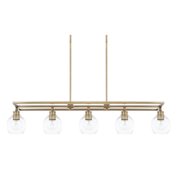 Capital Lighting Five Light Island Pendant 821151AD-426 Coastal Lighting