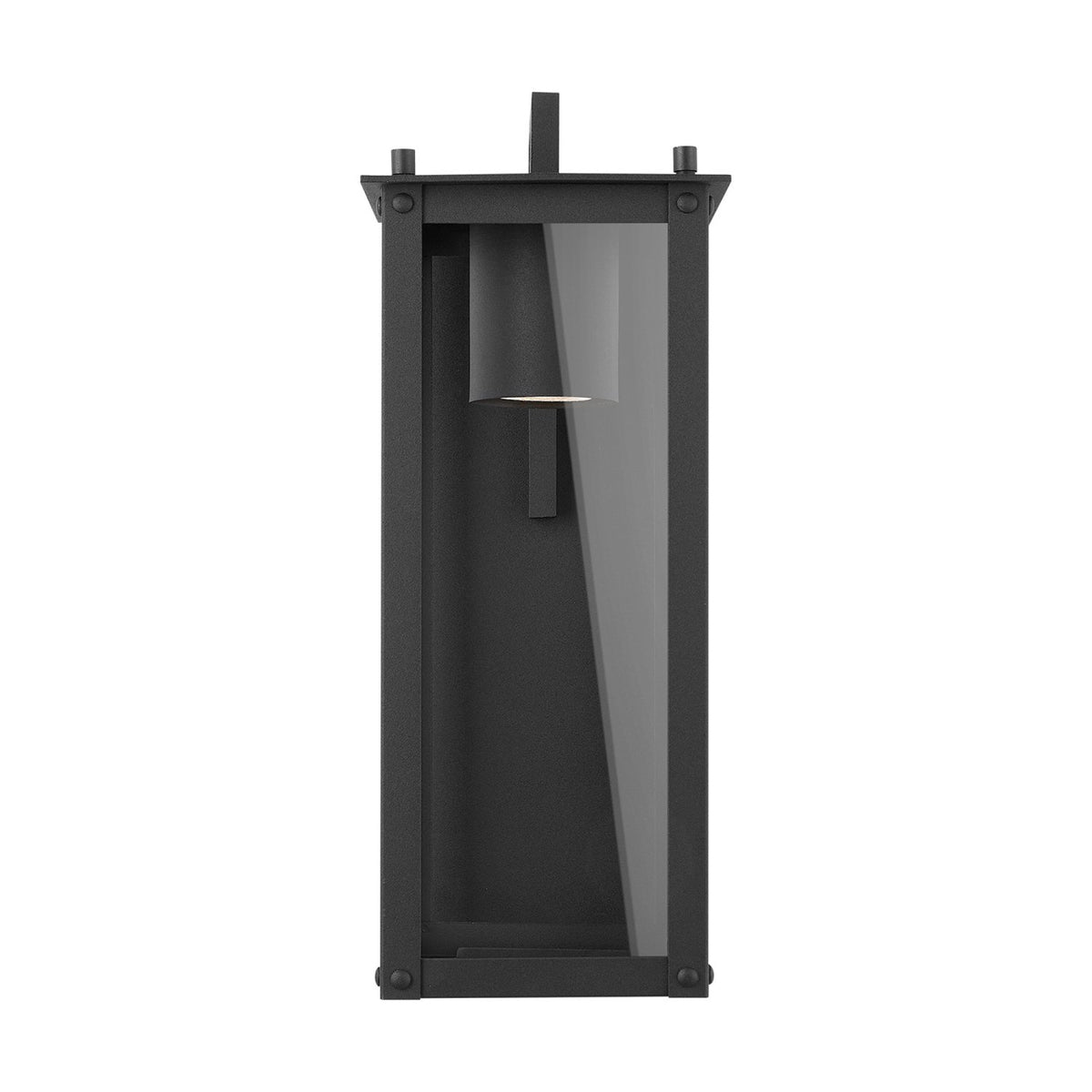 Capital Lighting One Light Outdoor Wall Lantern 934611BK-GL Coastal Lighting