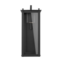 Capital Lighting One Light Outdoor Wall Lantern 934611BK-GL Coastal Lighting