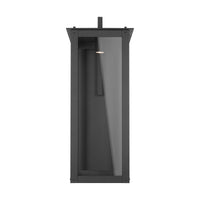 Capital Lighting One Light Outdoor Wall Lantern 934642BK-GL Coastal Lighting