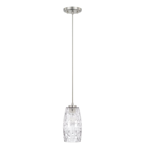Capital Lighting One Light Pendant 328611BN-450 Coastal Lighting