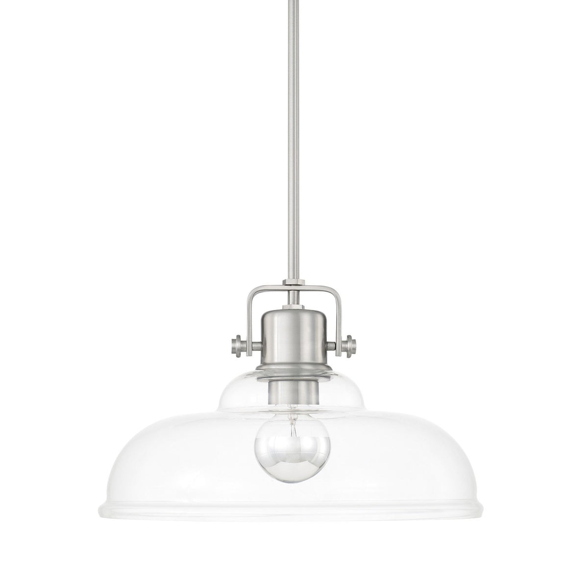 Capital Lighting One Light Pendant 319911BN Coastal Lighting