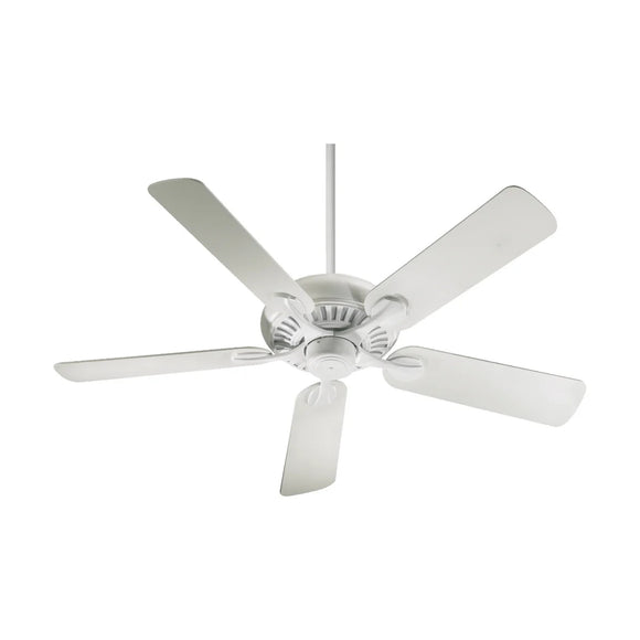 Quorum Pinnacle 52 Outdoor Patio Fan - Wet Rated - Studio White 191525-8 Coastal Lighting