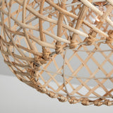 Capital Lighting Rainey 1 Light Natural Rattan Pendant 340811GK Coastal Lighting