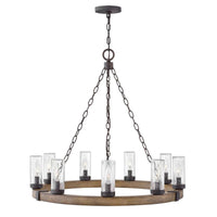 Hinkley Sawyer Outdoor Chandelier - Large 29208SQ Coastal Lighting