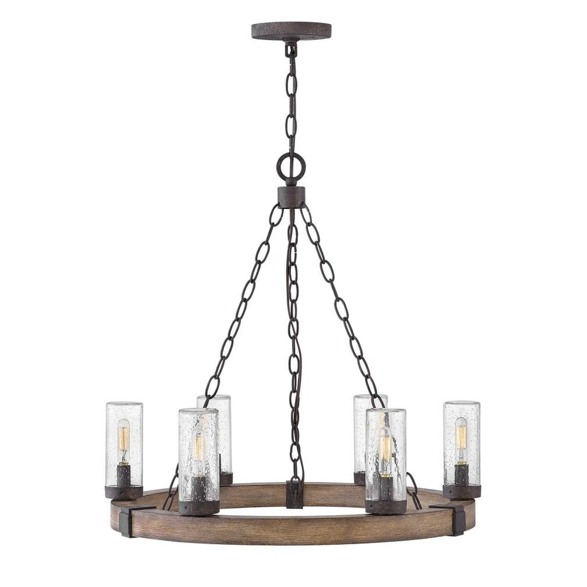 Hinkley Sawyer Outdoor Chandelier 29206SQ Coastal Lighting