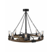 Hinkley Sawyer Outdoor Chandelier with 28 LED Fan 902928FMB-LWD Coastal Lighting