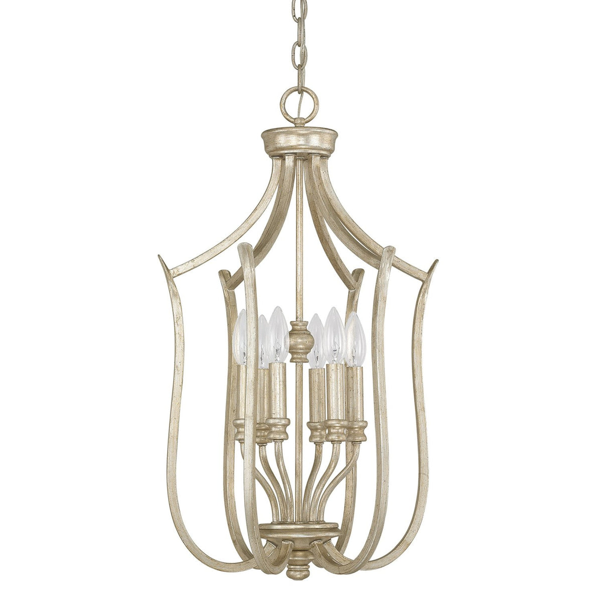 Capital Lighting Six Light Foyer Fixture 4728WG Coastal Lighting