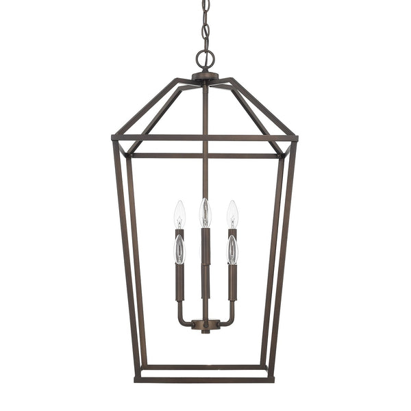Capital Lighting Six Light Foyer Pendant 522761BZ Coastal Lighting
