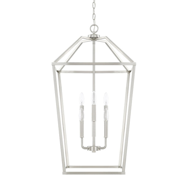 Capital Lighting Six Light Foyer Pendant 522761BN Coastal Lighting