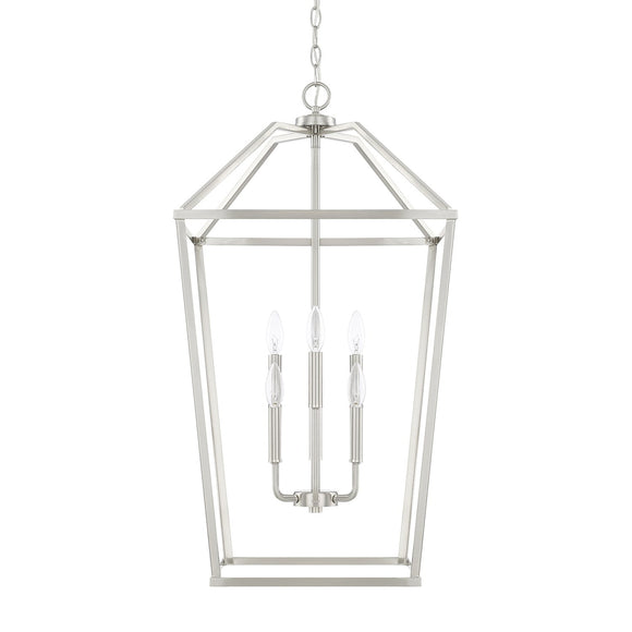 Capital Lighting Six Light Foyer Pendant 522761BN Coastal Lighting