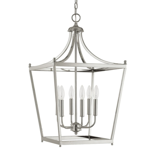 Capital Lighting Six Light Foyer 9552PN Coastal Lighting