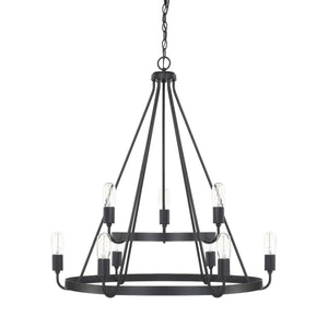 Capital Lighting Nine Light Chandelier 420091MB Coastal Lighting