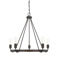 Capital Lighting Six Light Chandelier 420061BZ Coastal Lighting