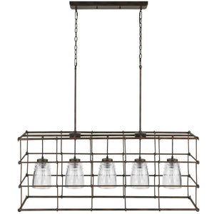 Capital Lighting Turner Five Light Island Chandelier 829751NG-462 Coastal Lighting