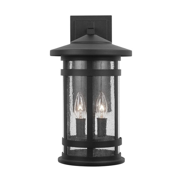 Capital Lighting Two Light Outdoor Wall Lantern 935521BK Coastal Lighting