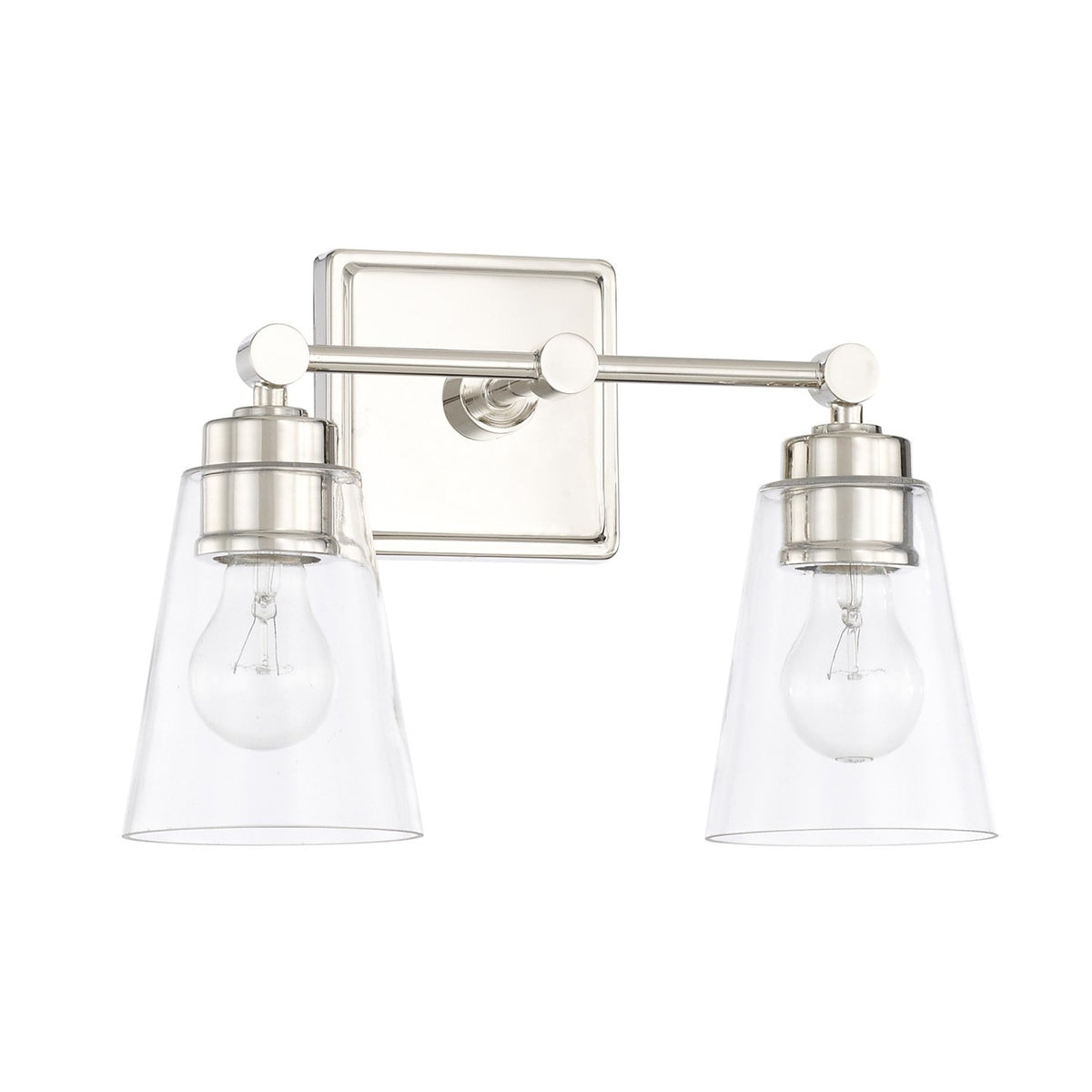 Capital Lighting Two Light Vanity 121821PN-432 Coastal Lighting