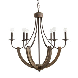 Capital Lighting Tybee Six Light Chandelier 429161NG Coastal Lighting