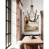 Capital Lighting Tybee Six Light Chandelier 429161NG Coastal Lighting