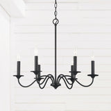 Capital Lighting Vincent 6 Light Chandelier 437261BI Coastal Lighting