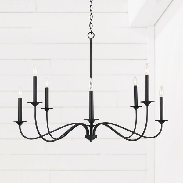 Capital Lighting Vincent 8 Light Chandelier 437281BI Coastal Lighting