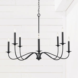 Capital Lighting Vincent 8 Light Chandelier 437281BI Coastal Lighting
