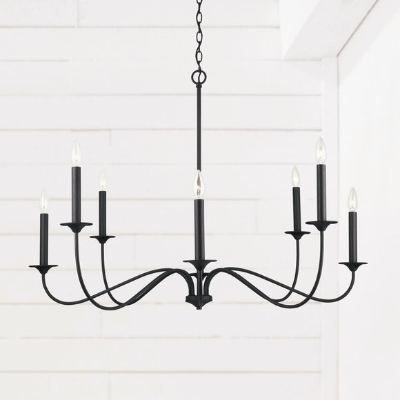 Capital Lighting Vincent 8 Light Chandelier 437281BI Coastal Lighting