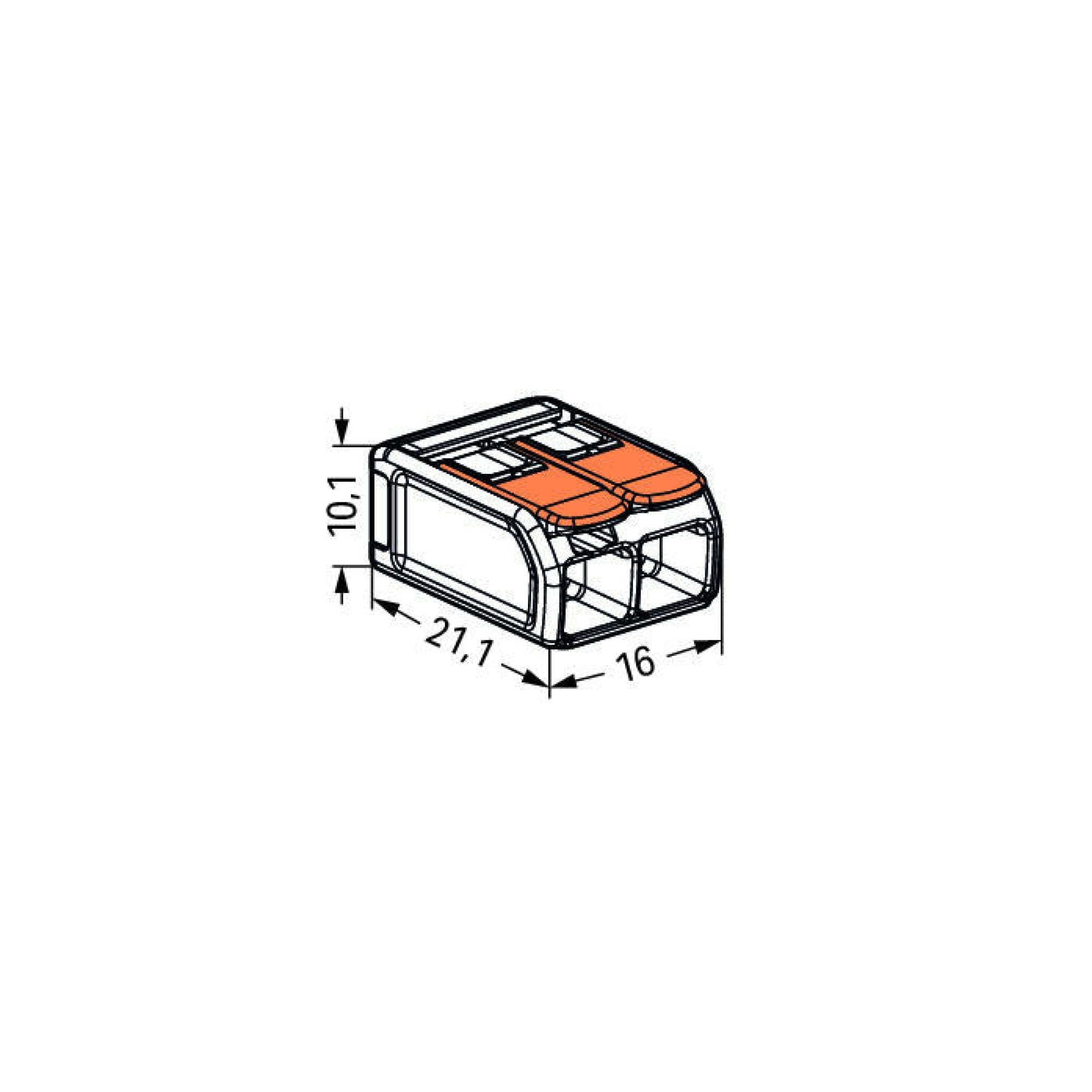 Wago 221-612 Box of 50 Compact splicing connector – Coastal Lighting