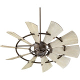 Quorum Windmill Ceiling Fan - Oiled Bronze - Outdoor 195210-86 52 inch Coastal Lighting