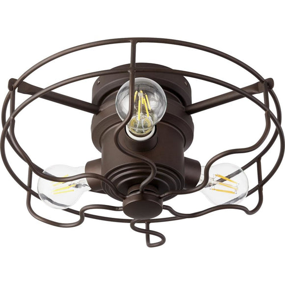 Quorum Windmill Fan Open Cage Light Kit - Oiled Bronze 1905-86 Coastal Lighting