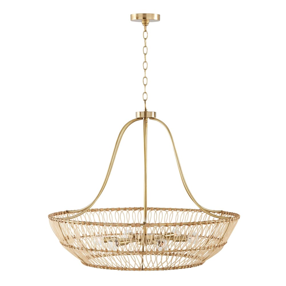 Capital Lighting Wren 6 Light Chandelier 444161MA Coastal Lighting