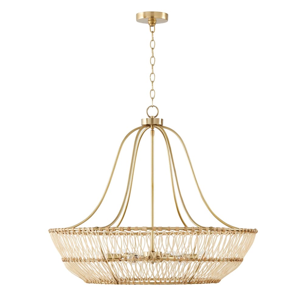 Capital Lighting Wren 6 Light Chandelier 444161MA Coastal Lighting